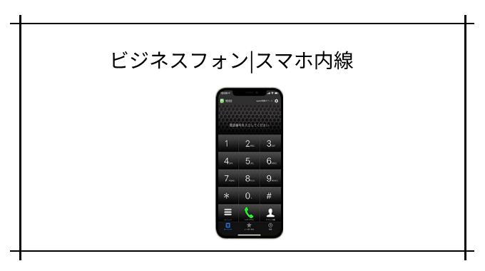 ビジネフォン　スマホ内線